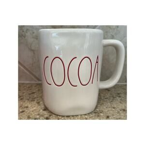 Rae Dunn White Mug witn Red COCOA Festive, Holiday, Collectors